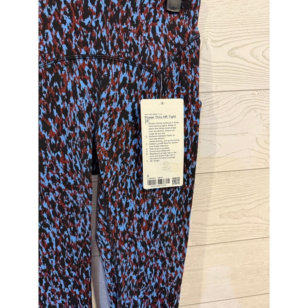 Lululemon Swift Speed High-Rise Tight 28" Leopard Camo Blue Nile Multi SZ 2 - Picture 7 of 7